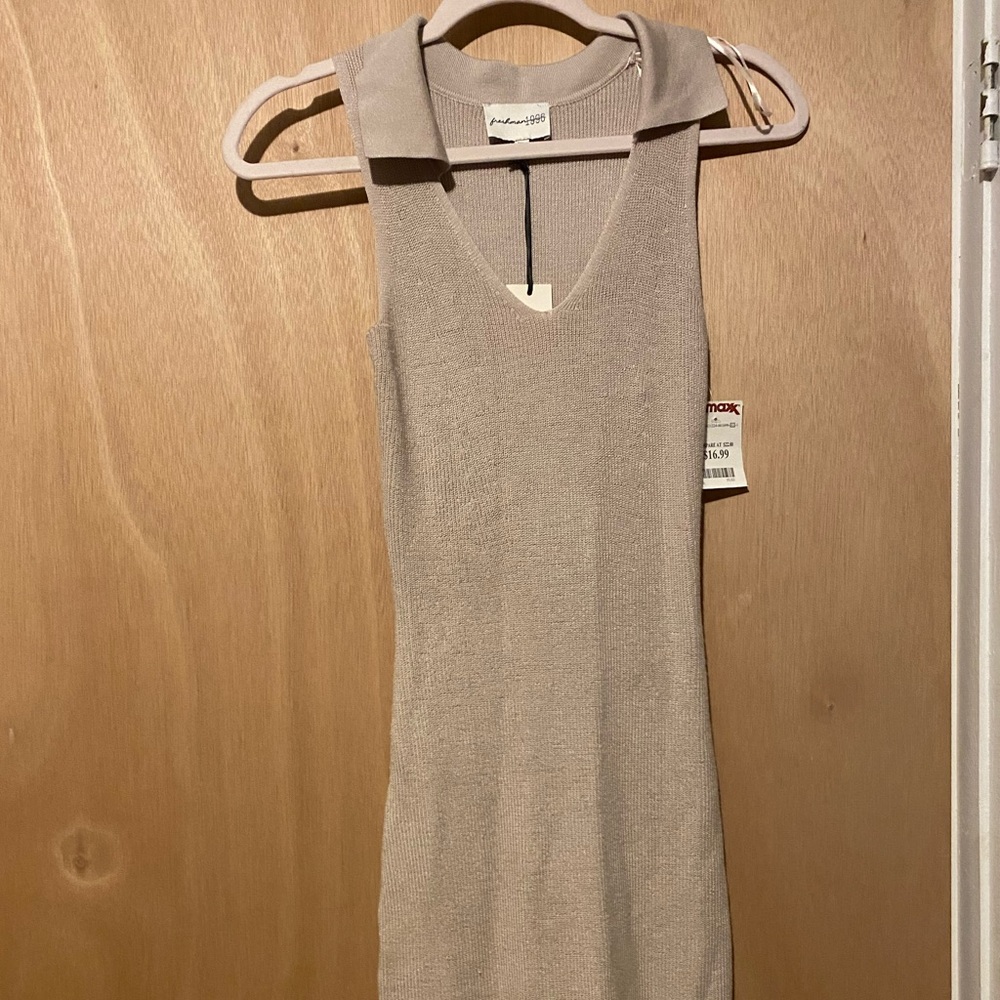 Beige knit dress from TJ Maxx
